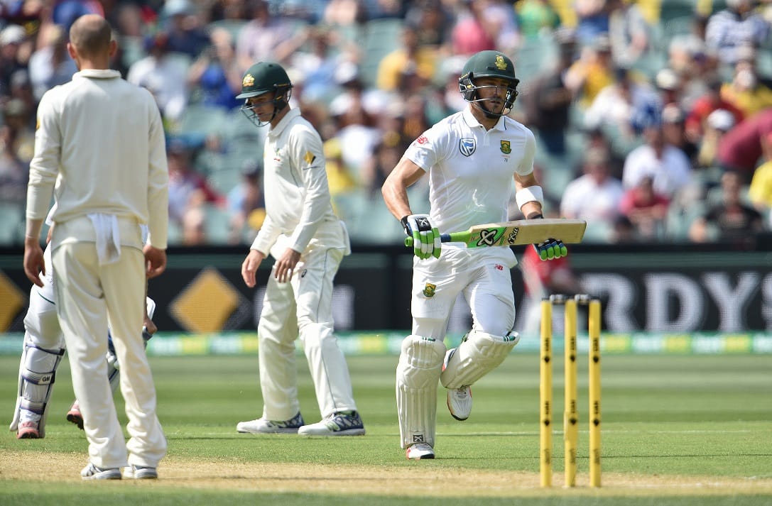 Du Plessis ton puts S. Africa in strong position in day-night Test