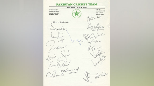 Collecting cricket autographs
