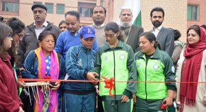 Nepal and Pakistan Women Blind Cricket Team Captains inaugurated Tufian Sports Festival in Faisalabad