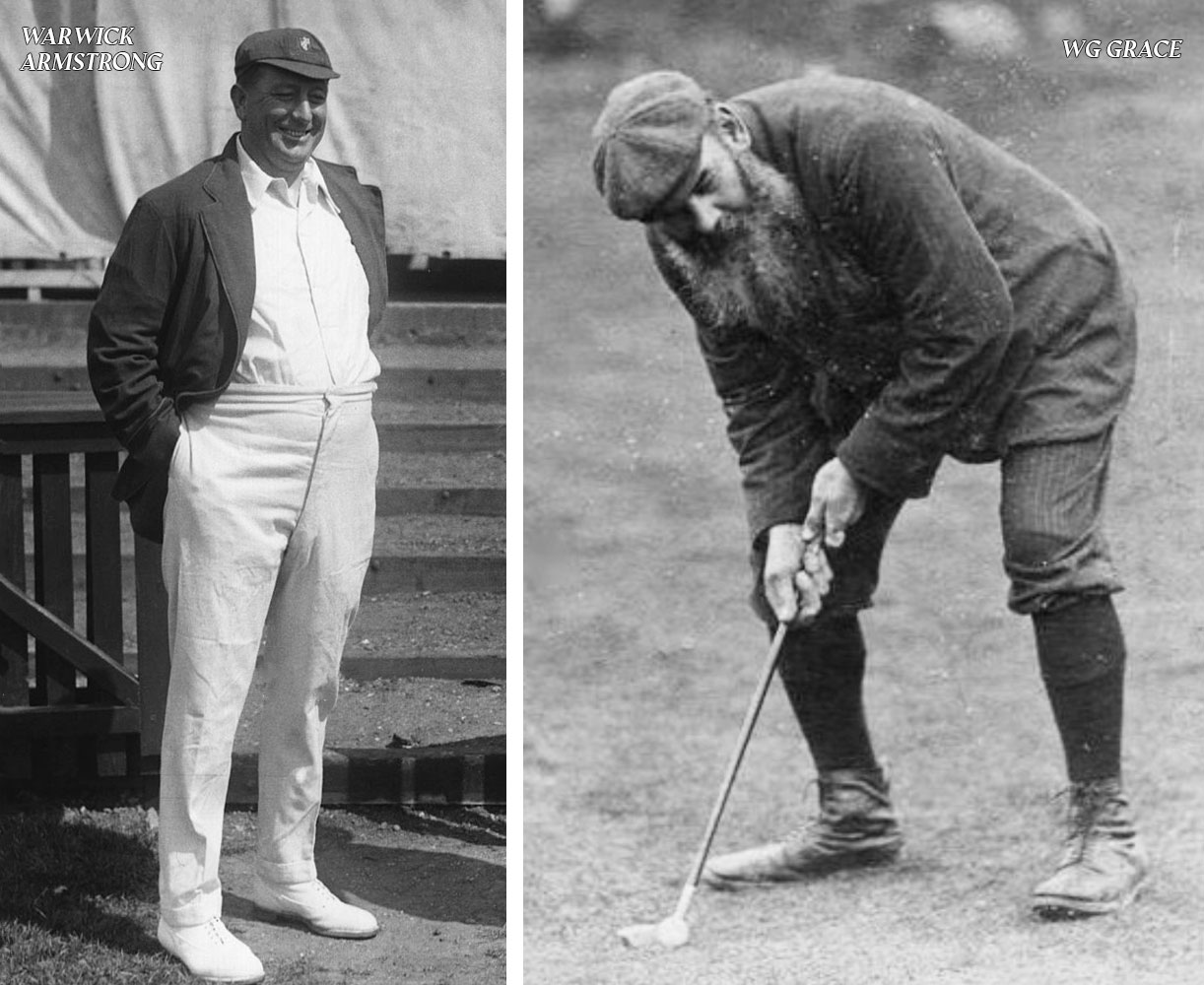 Warwick Armstrong & WG Grace